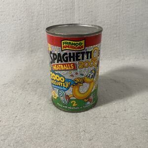 Vintage SpaghettiOs Meatballs 2000 Millennium Y2K Can Limited Edition Unopened